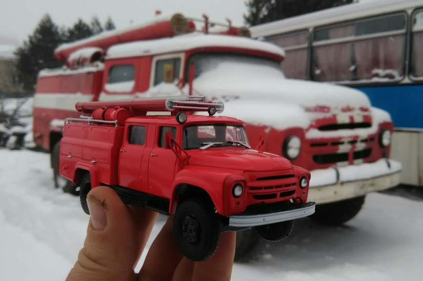 Пожарная автоцистерна АЦ-30(130)-63. (фото из личного архива).