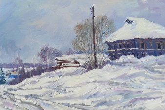 Вера Филиппова. Окраина. Русский Север. Х., и., 40х80, 2022