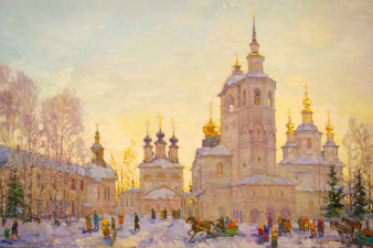 Латынцев В. Н. Колокольня Успенского собора. 2008. Холст, масло Латынцев В. Н. Колокольня Успенского собора. 2008. Холст, масло