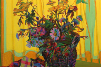 Калинин Г. В. Натюрморт с желтой занавеской. 1994. Холст, масло.