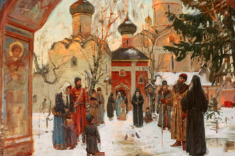 Ю. Н. Волков. В северном монастыре. 2000
Ю. Н. Волков. В северном монастыре. 2000