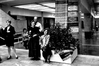 Ирина Балашова, Олег Пахомов, Марина Вороно, Любовь Соснина на выставке «Художественные сокровища Вологодской земли» в ЦВЗ Манеж в СПб