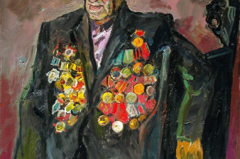 Корбаков В. Н. Абрам Наумович Бам, участник Великой Отечественной войны, шифровальщик. 2010. Холст, масло. Корбаков В. Н. Абрам Наумович Бам, участник Великой Отечественной войны, шифровальщик. 2010. Холст, масло.