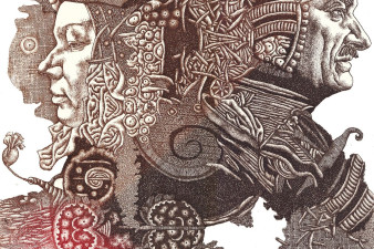 Глеб Сидоренко. Иллюстрация к книге Владимира Короткевича «Чазенія». 2015 – 2016. (Образы героев книги «списаны» с родителей автора) Глеб Сидоренко. Иллюстрация к книге Владимира Короткевича «Чазенія». 2015 – 2016. (Образы героев книги «списаны» с родителей автора)