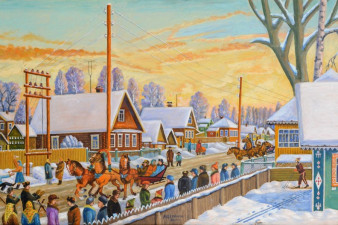 Щепелин А. Д. Никольская свадьба. 2000. ДВП, масло