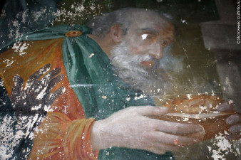 Современное состояние росписей Платона Тюрина в храме Михаила Архангела. Фото Эльвиры Трикоз Современное состояние росписей Платона Тюрина в храме Михаила Архангела. Фото Эльвиры Трикоз
