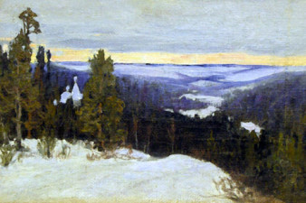 Вахрушов Ф. М. Зимние дали. До 1918. Холст, масло
