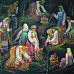 Журавлев Н. А. Сбор клюквы на болоте. 2014. Картон, пастель