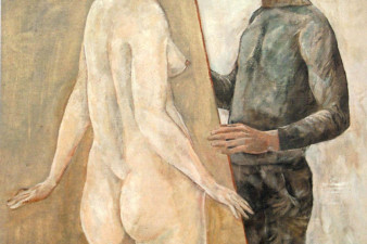 Художник и модель. 1978. Холст, масло. Художник и модель. 1978. Холст, масло.