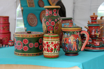Вологодские росписи. Фото с фестиваля «Голос ремесел». 2014