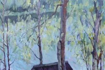 Вера Филиппова. Тишина. Х., м., 90х50, 2023
