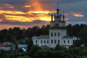 Вечерняя Тотьма. Фото Дениса Гарипова
