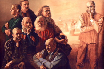 Воронов Ю. А. Групповой портрет вологодских художников. 2003. Холст, масло. Галерея «Красный мост» Воронов Ю. А. Групповой портрет вологодских художников. 2003. Холст, масло. Галерея «Красный мост»