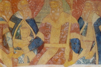 Алтарь. Святители. Южная стена алтаря. Southern wall of altar