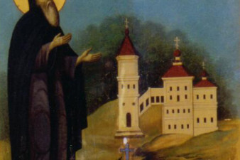 Рыбаков Г. А. Икона «Преподобный Евфросин Синозерский», начало ХХ века. Реставрация 1998-1999