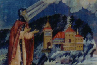 Рыбаков Г. А. Икона «Преподобный Евфросин Синозерский», вторая половина ХVIII века. Реставрация 1998-1999