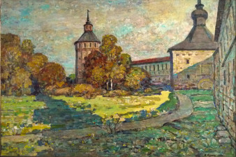 Кураго Б. А. У Ферапонтовской башни Кирилло-Белозерского монастыря