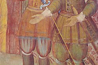 Алтарь. Ангел. Над дверным проемом из алтаря в дьяконник. An Angel. Over doorway from altar to vestry