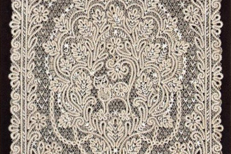 Панно «У Лукоморья». 1999. Лен, сцепное плетение