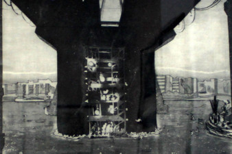 Карцев Ю. И. Строительство моста через Шексну. 1980. Бумага, офорт, сухая игла, акватинта Карцев Ю. И. Строительство моста через Шексну. 1980. Бумага, офорт, сухая игла, акватинта