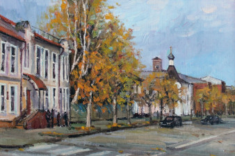 Советский проспект. Вид на часовню