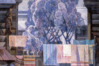 Пантелеев А.В. Мороз и солнце. Из серии «Дни в деревне Красново». 1987. Холст, масло