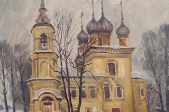 Вера Филиппова. Церковь Сретения (1731-1735). Вологда. Х., м., 50х50, 2023