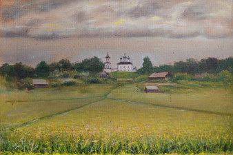 Архипов А. А. Кубеноозерье. 1991. ДВП, масло
