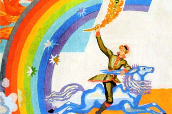 Кураго Б. А. Эскиз росписи. «Конек-Горбунок». 1983