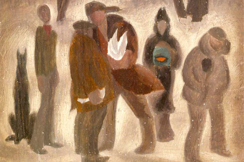 Птичий рынок. Эскиз. 1978