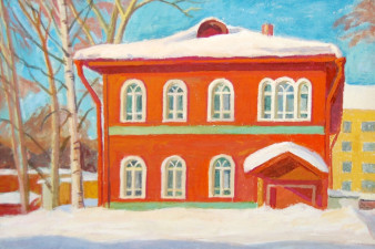 Клуб работников городского коммунального хозяйства. 1999. Холст, масло Клуб работников городского коммунального хозяйства. 1999. Холст, масло