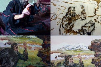 Создание картины «Фисгармония». Фото арт-пространства FABRICA