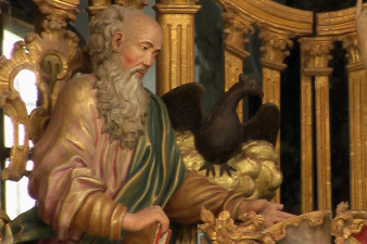 Фрагмент иконостаса Троице-Гледенского монастыря в селе Морозовица (Великоустюгский район)