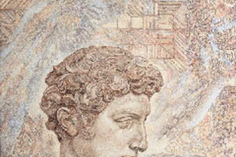 Дж. Медичи. Здесь на земле и на другой звезде. Диптих, правая часть. 1997. Бумага, пастель.