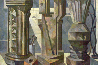 Пантелеев А. В. Три механические детали. 1975. Холст, масло