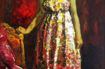 Светлана Шухова - артистка ТЮЗа. Холст, масло.  Из собрания ВОКГ