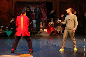 В роли Сирано в спектакле «Сирано de Бержерак» (2018)