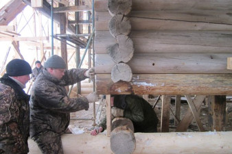 Реставрация амбара в усадьбе Гальских