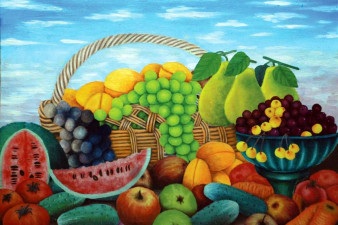 Вардаев Н. Х. Вожега. Натюрморт. 1998. Холст, мало