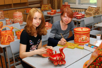 Роспись по дереву. Губернаторский колледж народных промыслов