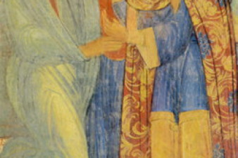 Северная стена. Вручение процветшего жезла Иосифу. Фрагмент. Четвертый пояс северной стены. Blooming Rod Being Delivered to Joseph. Fourth tier of northern wall