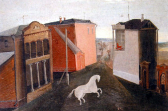 Прогулка Белой лошади. 1981. Холст, масло. Прогулка Белой лошади. 1981. Холст, масло.