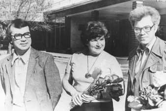 1982 год. Гастрольная поездка в город Полтаву (Украина). В.А. Гаврилин, Н.Е. Гаврилина, Р. Хараджанян