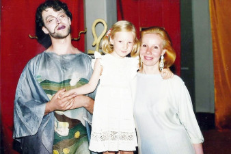 Яков Рубин и Валентина Бурбо с дочкой. Фото из личного архива