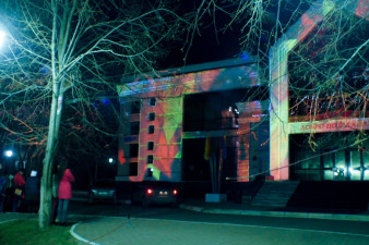 Архитектурный мэппинг на здание 