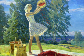 На ветреном угоре. 1973. Холст, масло. ВОКГ На ветреном угоре. 1973. Холст, масло. ВОКГ