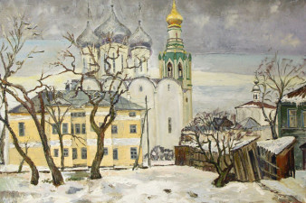 Поляков А. Р. Вологда, Шаламовский дом. 2011. Холст, масло Поляков А. Р. Вологда, Шаламовский дом. 2011. Холст, масло