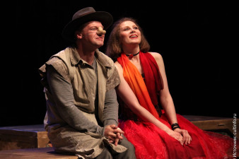 В роли Сирано в спектакле «Сирано de Бержерак» (2018)