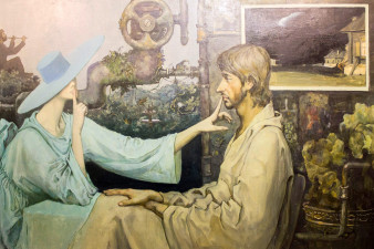 Михаил Копьев. Портрет Ю.К. в предполагаемых обстоятельствах. 1989