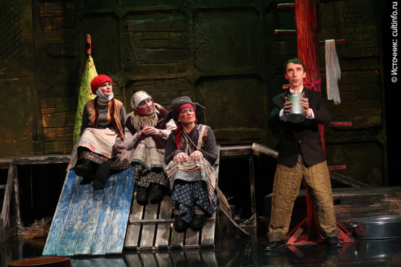 В роли Марьи в спектакле «Марьино поле». 2014